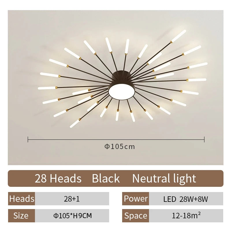 Creative LED Ceiling Lamp Modern Living Room Light Nordic Home Deco Dining Bedroom Lighting Lustre Indoor Ceiling Pendant Lamp