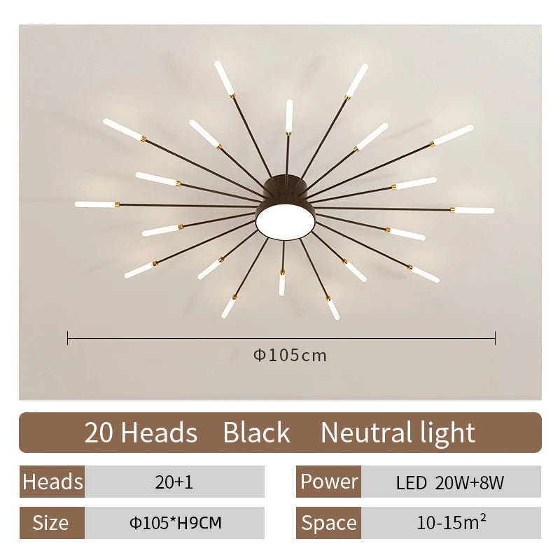 Creative LED Ceiling Lamp Modern Living Room Light Nordic Home Deco Dining Bedroom Lighting Lustre Indoor Ceiling Pendant Lamp