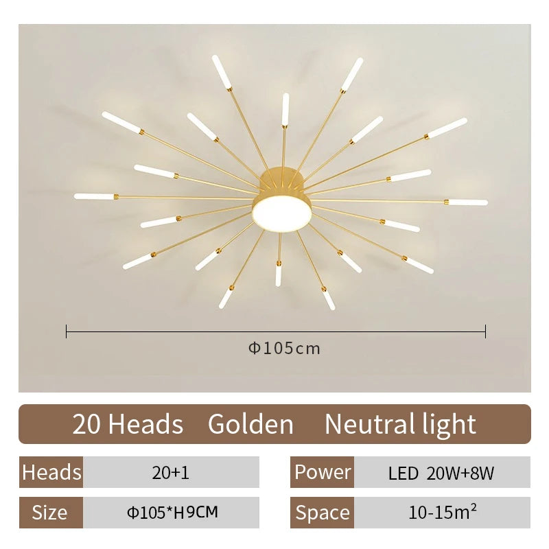 Creative LED Ceiling Lamp Modern Living Room Light Nordic Home Deco Dining Bedroom Lighting Lustre Indoor Ceiling Pendant Lamp