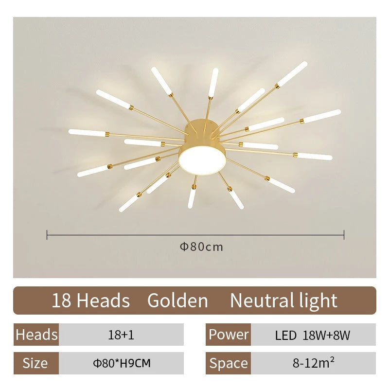 Creative LED Ceiling Lamp Modern Living Room Light Nordic Home Deco Dining Bedroom Lighting Lustre Indoor Ceiling Pendant Lamp