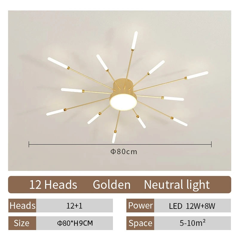 Creative LED Ceiling Lamp Modern Living Room Light Nordic Home Deco Dining Bedroom Lighting Lustre Indoor Ceiling Pendant Lamp