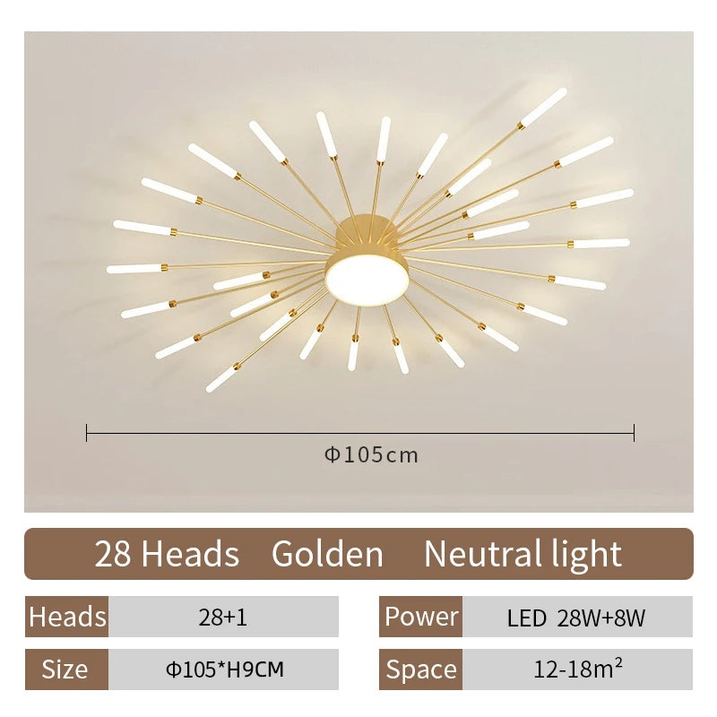 Creative LED Ceiling Lamp Modern Living Room Light Nordic Home Deco Dining Bedroom Lighting Lustre Indoor Ceiling Pendant Lamp
