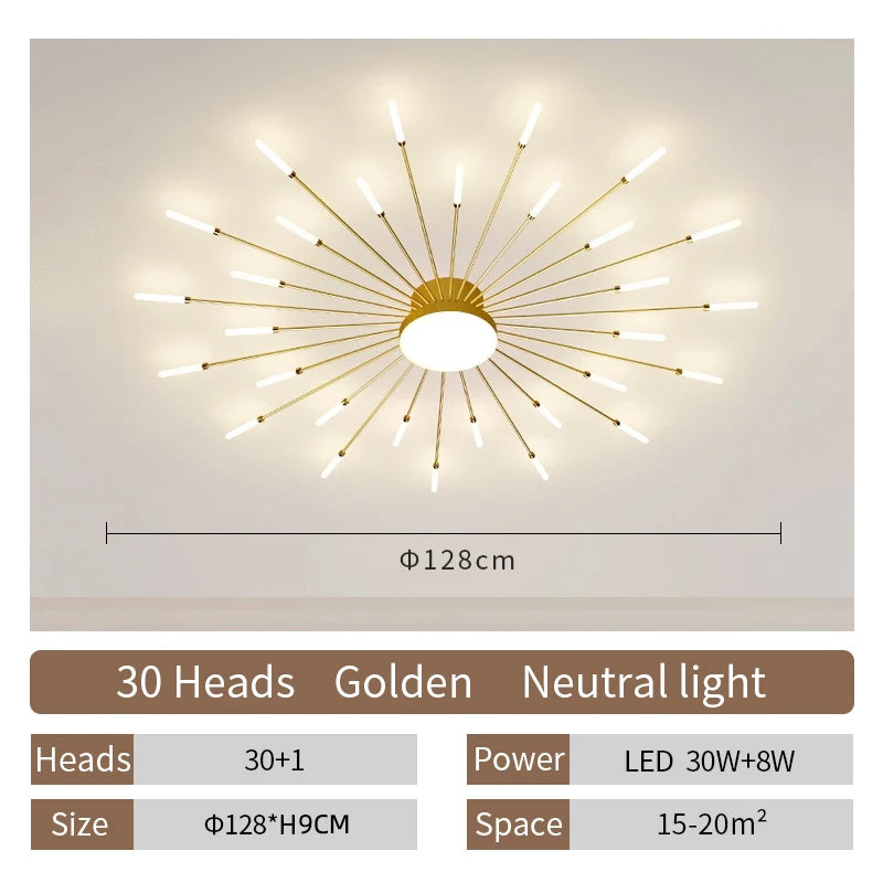 Creative LED Ceiling Lamp Modern Living Room Light Nordic Home Deco Dining Bedroom Lighting Lustre Indoor Ceiling Pendant Lamp