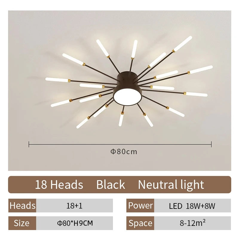 Creative LED Ceiling Lamp Modern Living Room Light Nordic Home Deco Dining Bedroom Lighting Lustre Indoor Ceiling Pendant Lamp